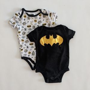 Bundle of 2 Batman Onesie Bodysuits